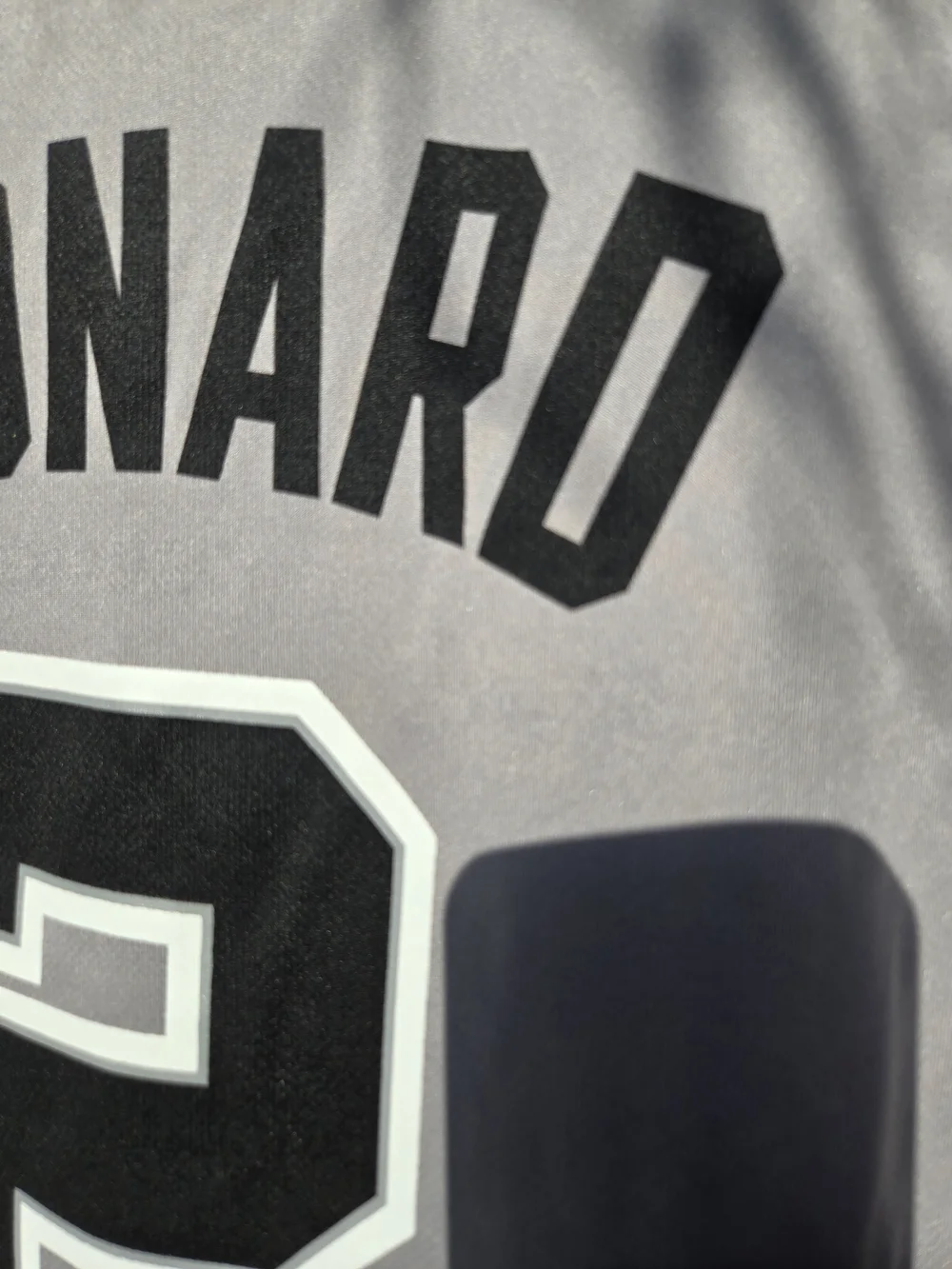 Adidas Men’s San Antonio Spurs #2 Gray & Black. Basketball Jersey